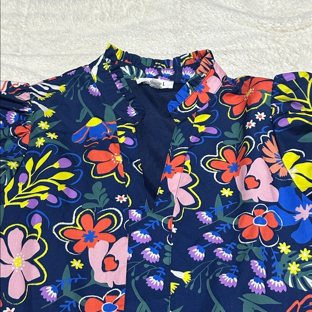 THML Colorful Floral Mini Dress - Picture 10 of 14